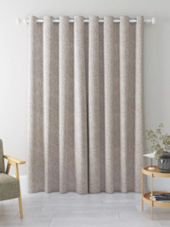 John Lewis Jouvene Weave Pair Blackout/Thermal Lined Eyelet Curtains - thumbnail 5