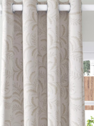 John Lewis Jouvene Weave Pair Blackout/Thermal Lined Eyelet Curtains