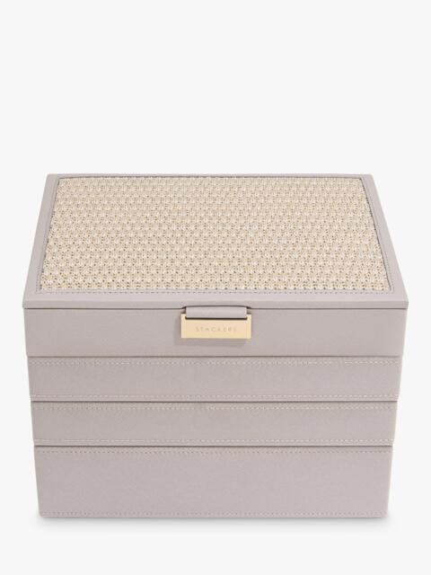 Stackers Raffia Top Classic Jewellery Box, Set of 4 - image 1