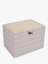 Stackers Raffia Top Classic Jewellery Box, Set of 4 - thumbnail 4