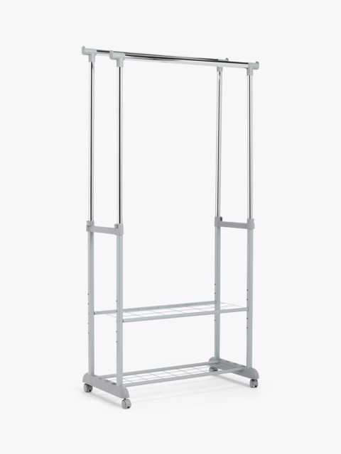 John Lewis Double Height Adjustable Clothes Rail - image 1