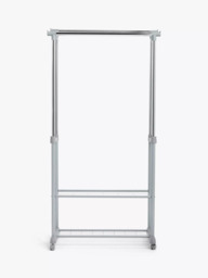 John Lewis Double Height Adjustable Clothes Rail - thumbnail 3
