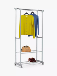John Lewis Double Height Adjustable Clothes Rail - thumbnail 6