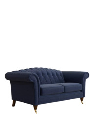Laura Ashley Gloucester Medium 2 Seater Sofa, Teak Leg