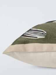 John Lewis Lotta Cushion, Khaki Green - thumbnail 4
