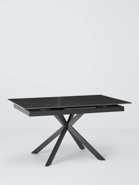 John Lewis Breton Stone 6-8 Seater Extending Dining Table, Black - image 1
