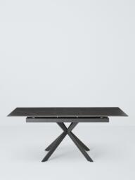 John Lewis Breton Stone 6-8 Seater Extending Dining Table, Black - thumbnail 4