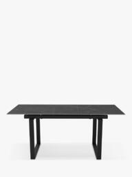 John Lewis Breton Stone 6-8 Seater Extending Dining Table, Black - thumbnail 6