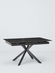 John Lewis Breton Stone 6-8 Seater Extending Dining Table, Black