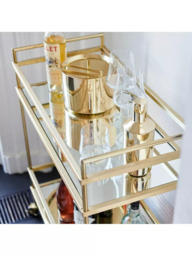 west elm Terrace Bar Cart, Antique Brass - thumbnail 3