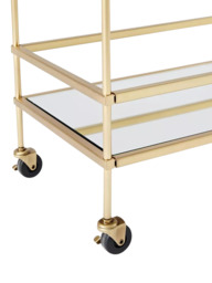 west elm Terrace Bar Cart, Antique Brass - thumbnail 5