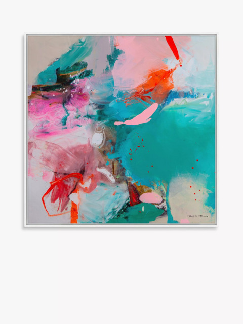 John Lewis Natasha Barnes 'Wash Over Me' Framed Canvas Print, 106 x 106cm, Multi - image 1
