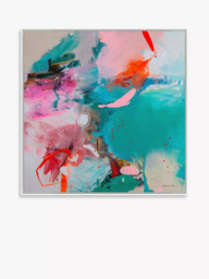 John Lewis Natasha Barnes 'Wash Over Me' Framed Canvas Print, 106 x 106cm, Multi - thumbnail 1