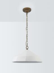 John Lewis Mannez Pendant Ceiling Light, White - thumbnail 2