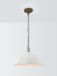 John Lewis Mannez Pendant Ceiling Light, White - thumbnail 1
