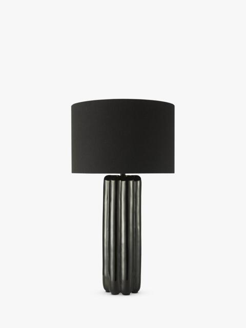 Där Hebron Glazed Ceramic Base Table Lamp, Black - image 1