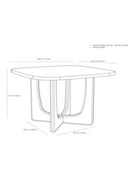 John Lewis Pierro 4 Seater Marble Top Dining Table - thumbnail 5