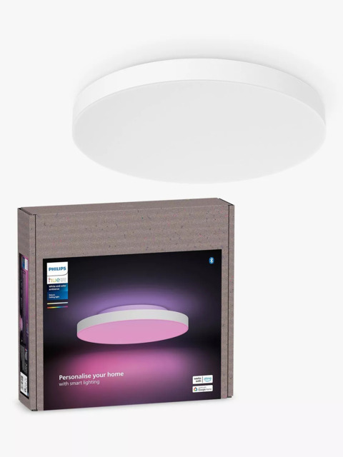 Philips Hue Datura Smart White & Colour Ambiance Ceiling Light Panel, 38cm - image 1