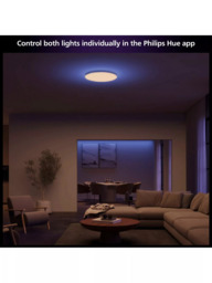 Philips Hue Datura Smart White & Colour Ambiance Ceiling Light Panel, 38cm - thumbnail 4