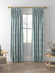 Prestigious Textiles Quill Made to Measure Curtains or Roman Blind, Teal - thumbnail 5
