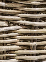 Ivyline Natural Wicker Oval Log Basket - thumbnail 3