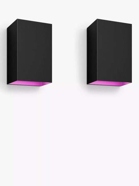 Philips Hue Resonate LED Smart Outdoor Wall Light, Pack of 2, Black - image 1