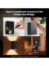 Philips Hue Resonate LED Smart Outdoor Wall Light, Pack of 2, Black - thumbnail 4