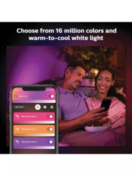 Philips Hue Resonate LED Smart Outdoor Wall Light, Pack of 2, Black - thumbnail 2