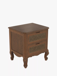 Laura Ashley Montpellier 2 Drawer Bedside Table, Walnut - thumbnail 3