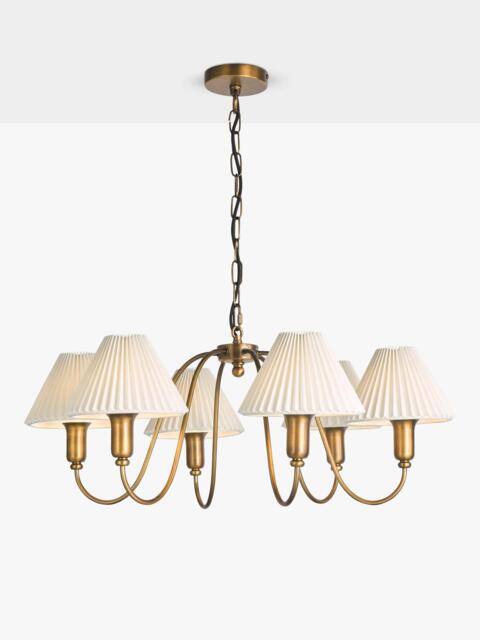 John Lewis Candelabra 6 Arm Ceiling Light, Antique Bronze - image 1