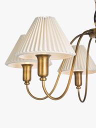 John Lewis Candelabra 6 Arm Ceiling Light, Antique Bronze - thumbnail 4