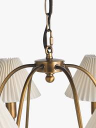 John Lewis Candelabra 6 Arm Ceiling Light, Antique Bronze - thumbnail 6