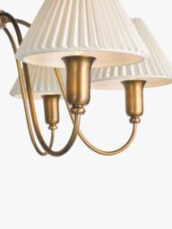 John Lewis Candelabra 6 Arm Ceiling Light, Antique Bronze - thumbnail 5