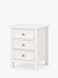 Julian Bowen Maine 3 Drawer Bedside Table - thumbnail 1