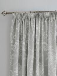 Laura Ashley Josette Pair Lined Tape Top Curtains, Dove Grey - thumbnail 2