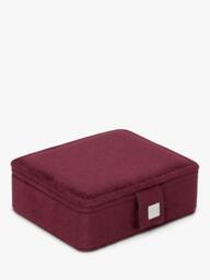 TUTTI Refine Mini Jewellery Box, Burgundy Suede - thumbnail 2