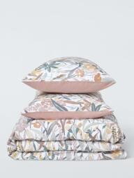 John Lewis Penelope Floral Washed Cotton Percale Duvet Cover Set, 200 Thread Count - thumbnail 5