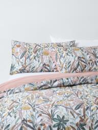 John Lewis Penelope Floral Washed Cotton Percale Duvet Cover Set, 200 Thread Count - thumbnail 1