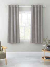John Lewis Boucle Pair Blackout/Thermal Lined Eyelet Curtains - thumbnail 4