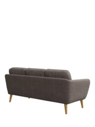 John Lewis Arlo 3 Seater Leather Sofa, Light Leg - thumbnail 4