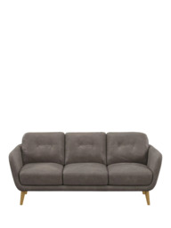 John Lewis Arlo 3 Seater Leather Sofa, Light Leg - thumbnail 5