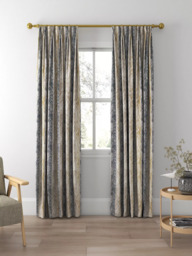 Harlequin Walchia Made to Measure Curtains or Roman Blind, Charcoal/Mocha/Brass - thumbnail 5
