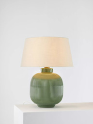 John Lewis Country Rib Ceramic Table Lamp - thumbnail 1