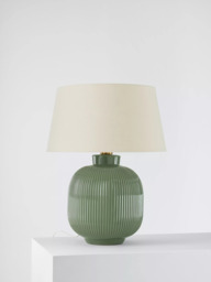 John Lewis Country Rib Ceramic Table Lamp - thumbnail 2