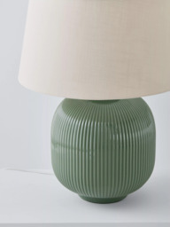 John Lewis Country Rib Ceramic Table Lamp - thumbnail 4