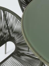 John Lewis Salsa 4-Seater Round Garden Dining Table & Chairs Set, Green - thumbnail 6
