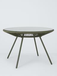 John Lewis Salsa 4-Seater Round Garden Dining Table & Chairs Set, Green - thumbnail 3