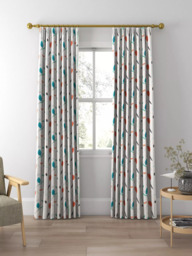 Scion Oxalis Made to Measure Curtains or Roman Blind, Pimento/Marine - thumbnail 3