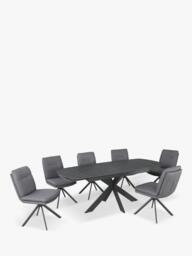 KETTLER Vermont 6-8 Seat Dining Set, Grey