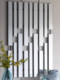 Gallery Direct Selma Bevelled Glass Wall Mirror, 120 x 77cm, Clear/Black - thumbnail 2
